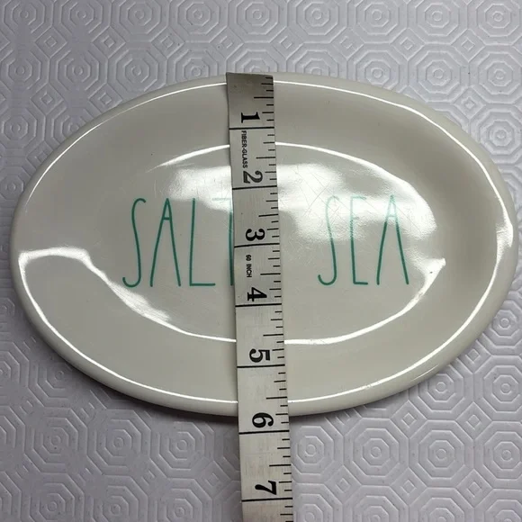 Rae Dunn Beachy Oval Melamine Plates Artisian Collection by Magenta - Set of 2 - Picture 7 of 7